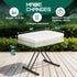 30in Folding Table, Portable Picnic Table with Adjustable Height, Foldable TV Tray Table & Laptop Desk for Small