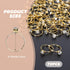 Whaline 72Pcs Gold Bridal Shower Diamond Rings, Adjustable Engagement Rings for Wedding Table Decorations
