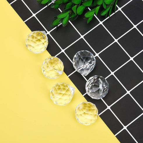 30mm/1.18" 15 Pack MerryNine Crystal Ball Prism Sun Shine Catcher Rainbow Pendants Maker, Hanging Crystals Prisms