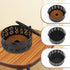 Retro Portable Iron Mosquito Coil Holder, Round Fireproof Incense Holder for Home Office Camping (S-Black, 2Pack)