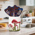 6.5 Inch Mushroom Kitchen Decor, Ceramic Utensil Holder Bee Decor, Farmhouse Indoor Kitchen Decorative Utensil Rack
