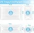DCA 25 PCS Clear Plastic Drawer Organizer Tray, Storage Bins for Makeup, Kitchen Utensils, Office