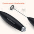 Powerful Mini Handheld Milk Frother Wand, Battery Operated Stainless Steel Drink Mixer for Coffee, Lattes, Cappuccino