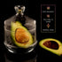 Glass Salt and Pepper Containers with Glass Lid, 2 Pcs Multipurpose Tomato, Avocado, Onion Keeper for Fridge Storage