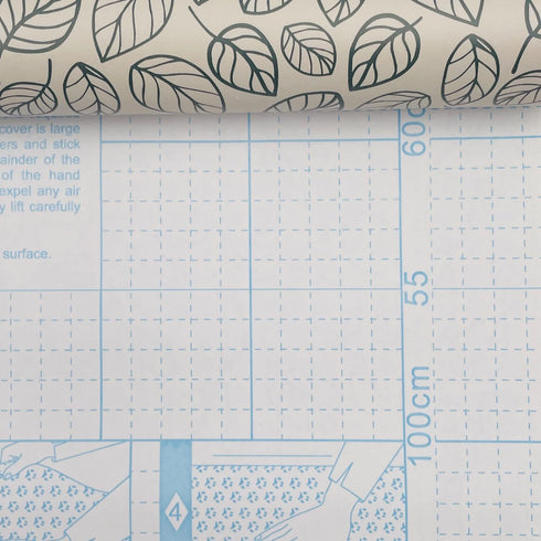 Yifely Leaf Shelving Paper Decorative Self-Adhesive Shelf Liner, 17.7 Inch by 9.8 Feet