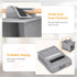Lifewit 10 Compartments Hat Organizer - 1 Pack Hanging Storage Organizer for Baseball Caps, Holds Up to 40 Hats, Grey