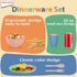 Sets 20 4, Sets, Set, Wheat Straw Dinnerware PCS Service for Unbreakable Kitchen Plates and Bowls Microwave Dishwasher