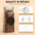 DIDITIME 24Pcs 4oz Spice Jars with Label, Empty Square Seasoning Containers, Spice Jars with Shaker Lids, Small Spice