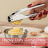 UOSLOR Set, 304 Garlic Press Heavy Duty Mincer and Peeler Rust Proof Stainless Steel Garlic Crusher, Easy-Squeeze Nut