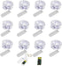 YJFWAL 12 Pack 10ft 30LED Waterproof Fairy String Lights with Timer Function, Battery Operated (Cool White) for Party,
