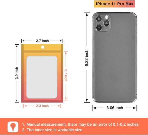 100 Pcs Resealable Mylar Ziplock Food Storage Bags, Gradient Color Smell Proof Bag with Clear Window for Coffee Beans,