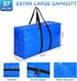 Windyun 4 Pcs Extra Large Storage Bags, Heavy Duty Moving Bags Totes for College, Travel Clothes, Bedding Supplies