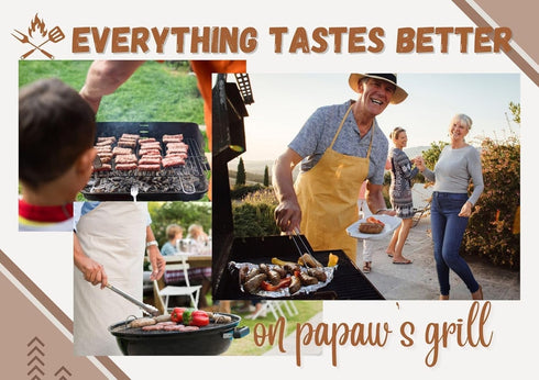 INNObeta Papaw Gifts Bamboo Cutting Board for Grandpa, 11.41"x8.66", Perfect for Father's Day and Christmas