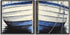 Nautical Wall Art, Wooden Boat Wall Decor, Blue White Rustic Boat Painting Canvas Print for Beach House, Unframed