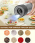 Set 6-Level CIRCLE JOY Electric Salt and Pepper Grinder Rechargeable Salt and Pepper Mills with External Adjustable