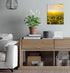 DVQ ART Sunflower with Sunset Wall Art Painting, Beautiful Landscape Print on Canvas for Living Room Decor