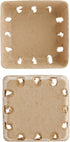 Juvale Pulp Fiber Berry Baskets, Brown Molded Pulp Fruit Containers for Farmers Market and Grocery Store (4 x 4 x 1.81