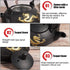 Japanese Tetsubin Cast Iron Tea Kettle - Stovetop Teapot with Gold Dragon Pattern, 0.3L
