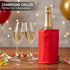 Gel Wine Bottle Cooler Sleeve - Freestanding Carrier for Red, White Wine & Champagne - Reusable Chilling Sleeve