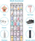 28 4 REGELETO Large Pocket Over the Door Shoe Organzier, Hanging Shoe Rack for Door Large Capacity Shoe Organizer