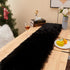 Table Runner, Modern Small Black Dresser Fur Table Runners for Christmas Wedding Party Holiday Birthday Home Farmhouse