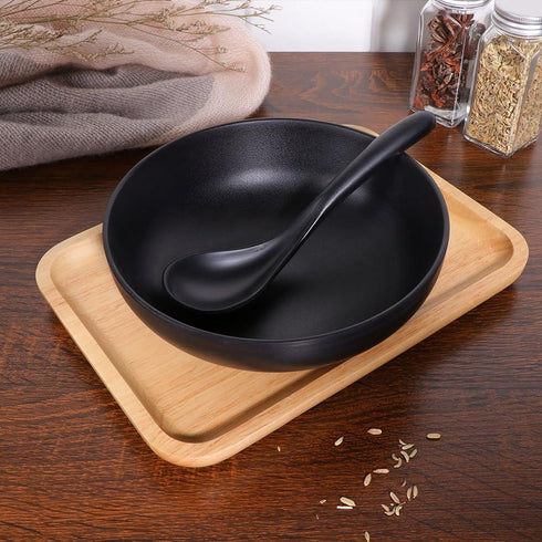 Hemoton 2Pcs Japanese Style Ramen Bowl,Ramen Bowl,Miso Soup Bowl,Noodle Bowls, Large Soup Bowl,Salad Bowl Fruit Dessert Bowl,Melamine Asian Bowls,Noodle Soup Bowls for Ramen,Udon,Soba and Soup,11.5CM by Hemoton