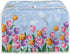 Extra Large Blue Flower Toaster Oven Cover, Quilted 2 Slice Kitchen Small Appliance Cover for Most Standard Toasters