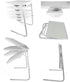 5 STAR SUPER DEALS Portable Foldable TV Tray Table Deluxe - Laptop, Eating, Drawing Tray Table Stand with Adjustable