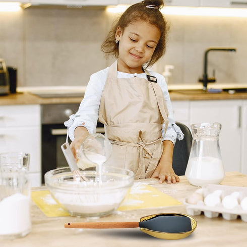 Hasense Spoon Rest for Stove Top, Ceramic Gold Spoon Holder, Large Heat-resistant Utensil Rest for Cooking