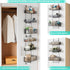HapiRm Over Door Organizer Storage - Separable Hanging Organizer with 6 Metal Large Capacity Baskets, Detachable Behind