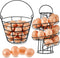 Zubebe 2 Pcs Egg Basket Storage, Spiral Fresh Egg Collecting Holder Countertop