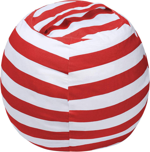 Miaowater Stuffed Animal Storage Bean Bag Chair Cover, Cotton Canvas Beanbag with