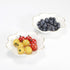 Porcelain Serving Dish, Ceramics Flower Relish Tray with Metallic Rim, 6.6 inch Bowls for Wedding, Party, Cereal, Pasta