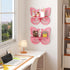 2-Tier Butterfly Wall Shelf - Nursery Decor Pink Floating Corner Shelves, Cute Wall Display Rack Bookshelf for Kids