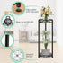 31 2 Pack, Simple Trending Round Plant Stand Indoor Outdoor, Waterproof Metal Tall Plant Shelf Holder, Heavy Duty