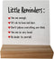 Little Reminders You are Enough Desk Plaque Sign with Stand, Inspirational Decor for College Girls