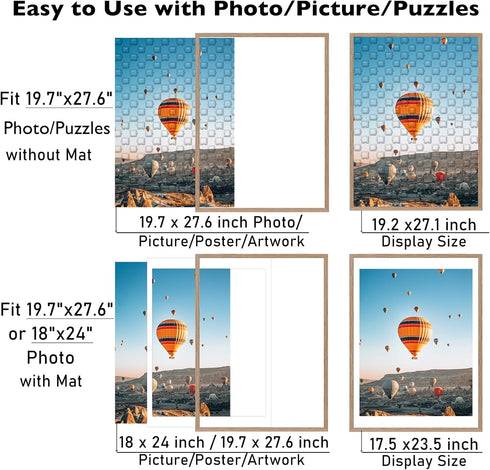 19.7x27.6 50x70 cm 18x24 19.7 27.6 19.7 27.6 inch 1000 JCJMY Puzzles Frame for Puzzles Poster Photo Picture, Display
