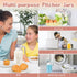 2 64 oz Mason Jar with Pour Spout Lid V-shaped, Quart Iced Tea Pitcher Double Leak Proof, Drink Pitcher for Breastmilk