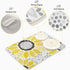 Sunflowers Dish Drying Mat for Kitchen, 16x18 Microfiber Absorbent Reversible Mat
