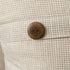 MIULEE Set of 2 Vintage Linen Pillow Covers with Triple Button Accent for Couch Sofa Bed Living Room Decor 18x18 Inch