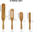Mad Hungry Spurtle 4pc Set, As Seen on TV, Acacia Premium Wood Cooking Utensils for Non Stick Cookware, Baking, and More