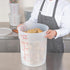 Restaurantware-Met Lux 22 Quart Food Storage Container - Translucent Storage Container with Red Volume Markers