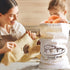 2 Pack 11.75" 11.5" Bread Bag with Inside Lining, Reusable Linen Bread Storage Bags, x Homemade Bun Container, Double