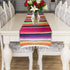 14 84 Inch Fowecelt Mexican Serape Table Runner x for Mexican Party Wedding Decorations Outdoor Picnics Dining Table