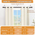 TONIAL Adjustable Curtain Rod 32 to 58 Inch, Decorative Single Rod with Modern Cap Finial, Bronze
