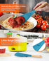 Cooking Spoon and Rice Scooper for Nonstick Cookware, Durable BPA-Free Matte Silicone, Wood Handle for Mixing
