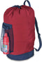 Dalykate Red Laundry Backpack Bag with Shoulder Straps, Durable Nylon Clothes Hamper with Drawstring Closure