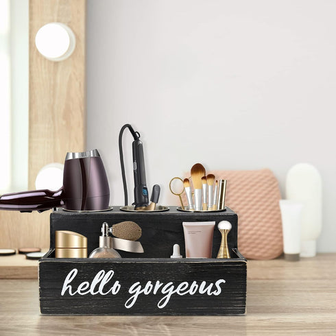 Unistyle Hair Blow Dryer/Curling Iron Holder, Countertop Organizer for Hair Tools & Styling Supplies, Makeup,
