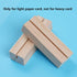 20 Pieces Rustic Wooden Place Card Holders with Brown Paper Cards for Wedding Reception Party Decoration, 2.75inch