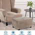 JHLD Waterproof Ottoman Cover Rectangle, Stretch Velvet Soft Ottoman Slipcovers Fit Folding Storage Stool with Elastic